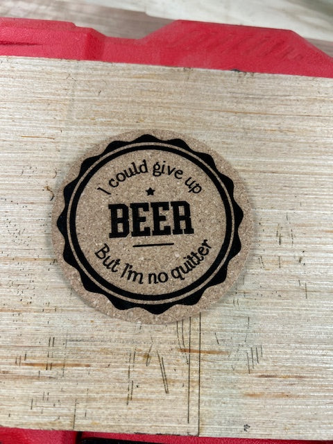 Custom cork coasters