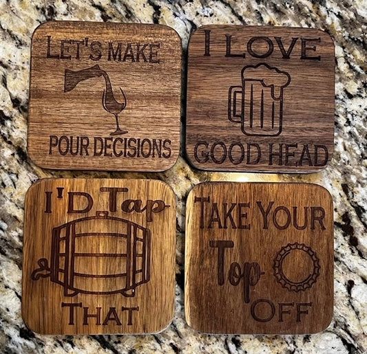 Humorous Adult Coasters